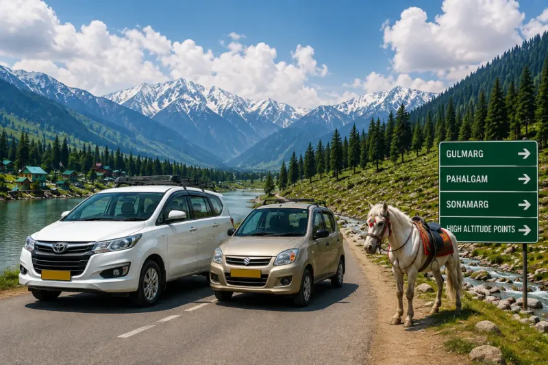 Kashmir Local Transport Guide: Taxis, Ponies & Private Cars Explained (2026)